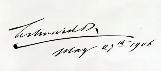 Kung Edvard VII:s underskrift, 29 maj 1906